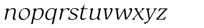 Reloka Light Italic Font LOWERCASE
