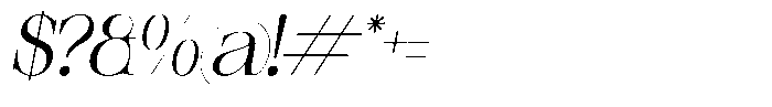 Relooyd Italic Font OTHER CHARS
