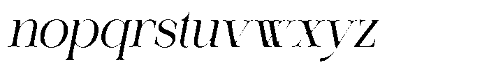 Relooyd Italic Font LOWERCASE
