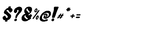 Relumie Italic Font OTHER CHARS