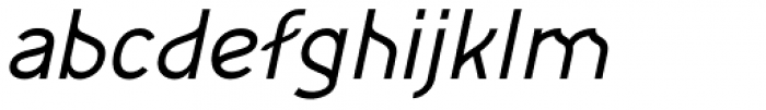 Remah Light Italic Font LOWERCASE