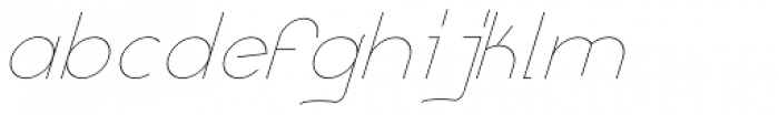 Remedia ExtraLight Italic Font LOWERCASE
