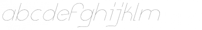 Remedia UltraLight Italic Font LOWERCASE