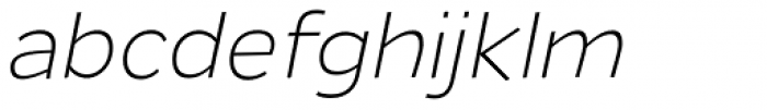 Remissis ExtraLight Italic Font LOWERCASE