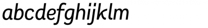 Remora Sans W1 Medium Italic Font LOWERCASE
