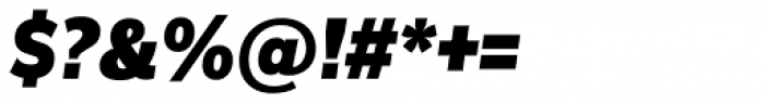 Remora Sans W2 Black Italic Font OTHER CHARS