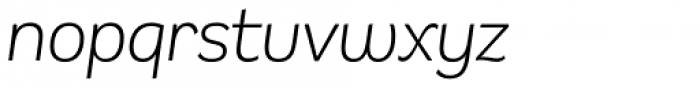 Remora Sans W2 Light Italic Font LOWERCASE