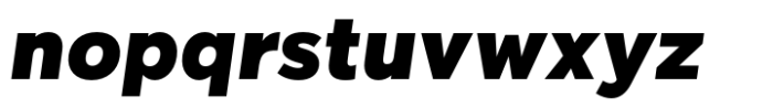 Remoto Black Italic Font LOWERCASE