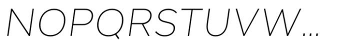 Remoto Thin Italic Font UPPERCASE