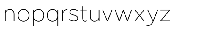 Remoto Thin Font LOWERCASE