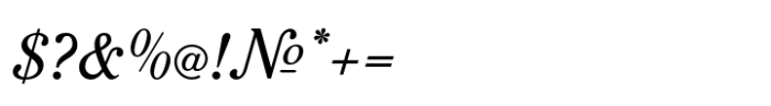 Remus Italic Font OTHER CHARS