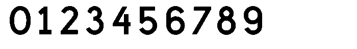 Ren Bold Monospaced Font OTHER CHARS