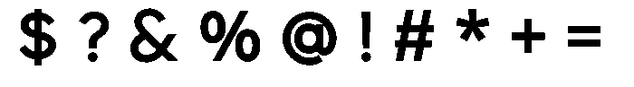 Ren Bold Monospaced Font OTHER CHARS