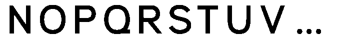 Ren Bold Monospaced Font UPPERCASE
