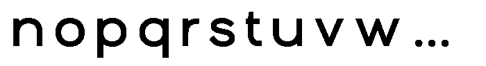 Ren Bold Monospaced Font LOWERCASE