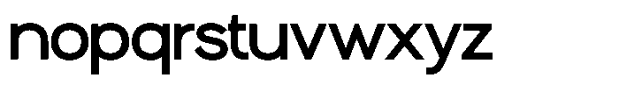 Ren Bold Font LOWERCASE