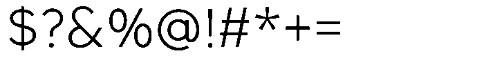 Ren Light Font OTHER CHARS
