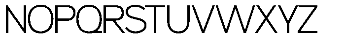 Ren Light Font UPPERCASE