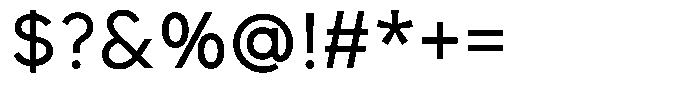 Ren Medium Font OTHER CHARS
