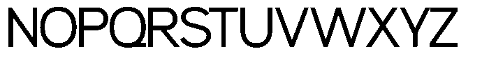 Ren Medium Font UPPERCASE