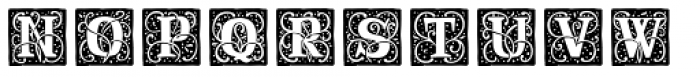 Renaissance Initial Dots Black Font UPPERCASE
