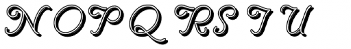 Renania Shadow Font UPPERCASE
