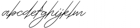 Renattosa Signature Font LOWERCASE