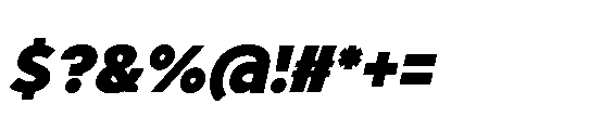 Renau Caps Bold Italic Font OTHER CHARS