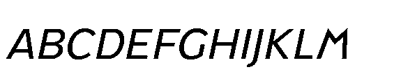 Renau Caps Book Italic FONT