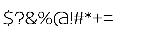 Renau Caps Light Font OTHER CHARS