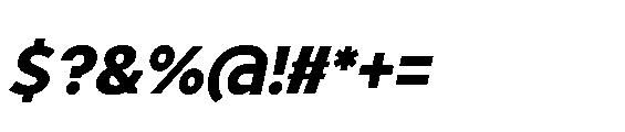 Renau Caps Medium Italic Font OTHER CHARS