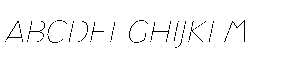 Renau Caps Thin Italic FONT