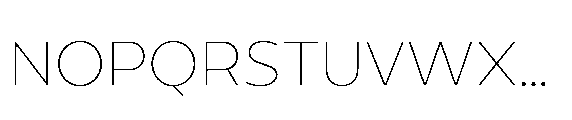 Renau Caps Thin Font UPPERCASE