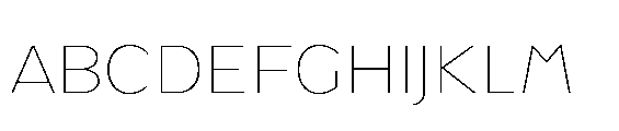 Renau Caps Thin FONT