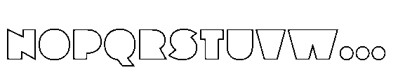 Renau Display Inline One Font UPPERCASE