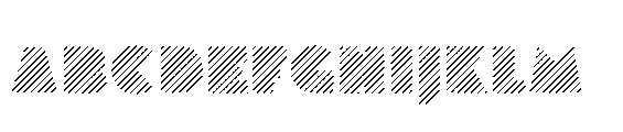 Renau Display Inline Two Font UPPERCASE
