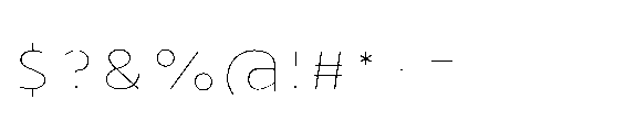 Renau Inline One Font OTHER CHARS