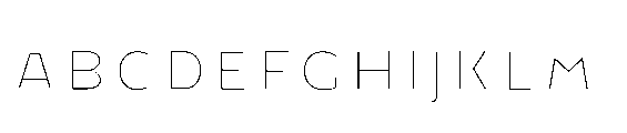 Renau Inline One Font UPPERCASE