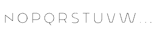 Renau Inline One Font LOWERCASE