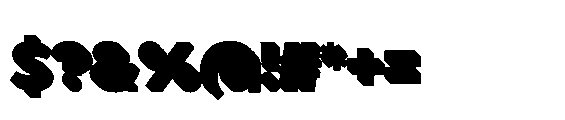 Renau Inline Shadow Font OTHER CHARS
