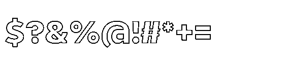 Renau Inline Two Font OTHER CHARS