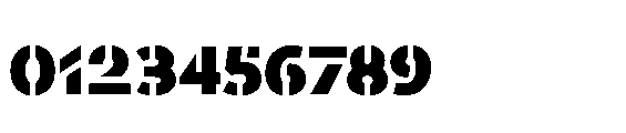 Renau Stencil Bold Font OTHER CHARS