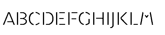 Renau Stencil Light FONT