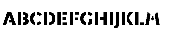 Renau Stencil Medium FONT
