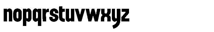 Renbo Font LOWERCASE
