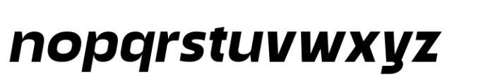 Renco Bold Expanded Italic Font LOWERCASE