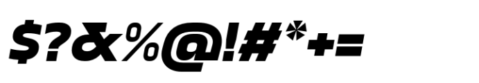 Renco Extra Bold Expanded Italic Font OTHER CHARS