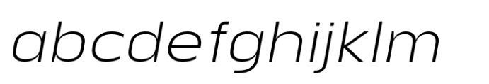 Renco Extra Light Expanded Italic FONT
