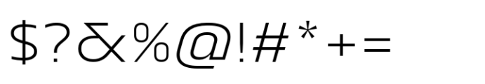 Renco Extra Light Expanded Font OTHER CHARS