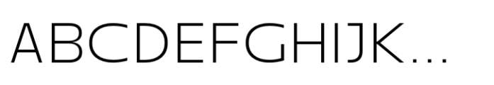 Renco Extra Light Expanded Font UPPERCASE